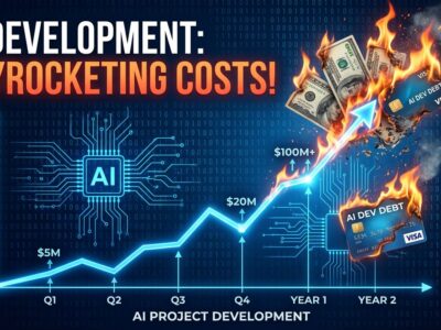 Rising cost graph showing AI coding economics crisis with escalating expenses
