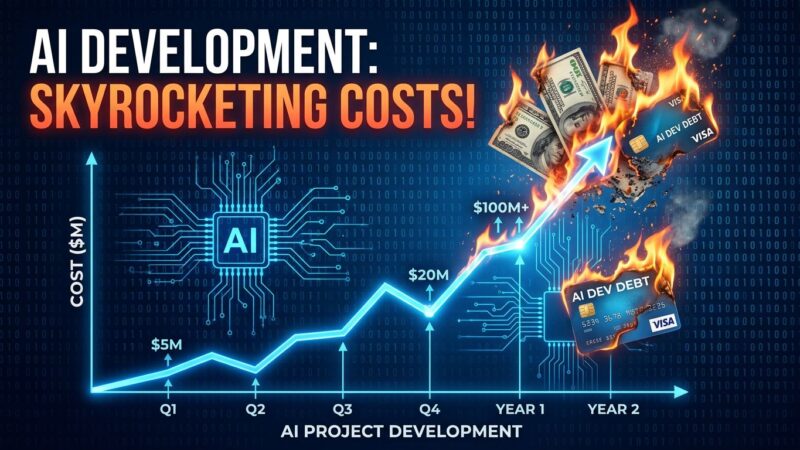 Rising cost graph showing AI coding economics crisis with escalating expenses