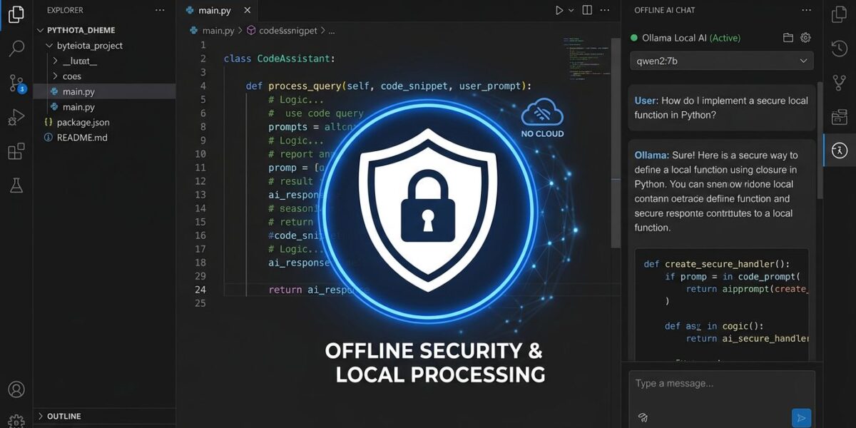 VS Code 1.122: Offline AI Without GitHub Sign-In | byteiota