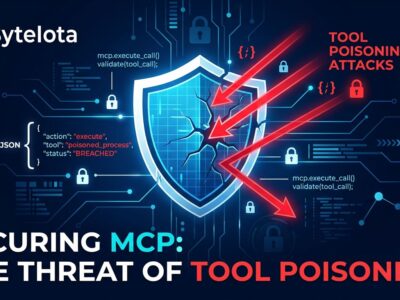 Shield being breached by injection arrows representing MCP tool poisoning attack vectors