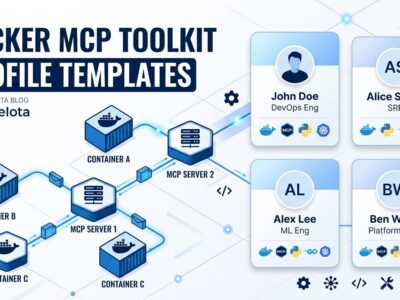 Docker MCP Toolkit profile templates showing containerized MCP servers organized in pre-built workflow bundles