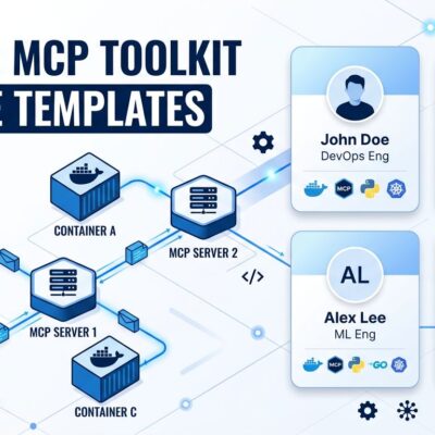 Docker MCP Toolkit profile templates showing containerized MCP servers organized in pre-built workflow bundles