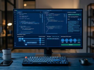 GitHub Copilot desktop app showing parallel agent sessions and canvas interface with git worktrees and CI checks