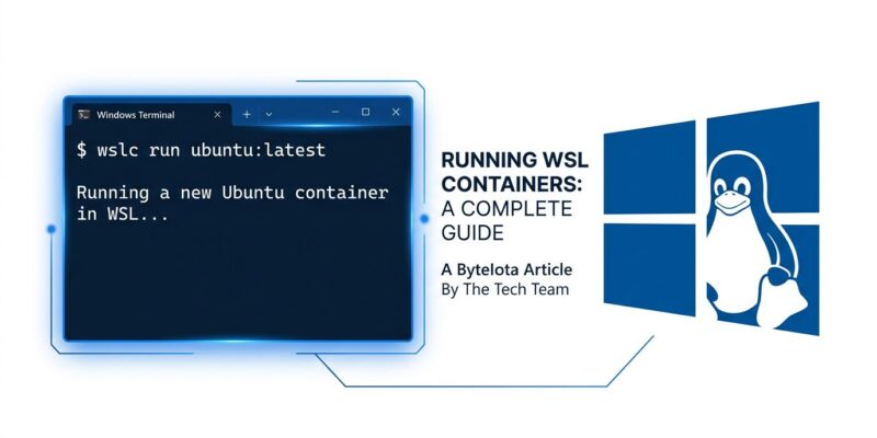 WSL Containers wslc tool showing Linux containers running on Windows without Docker Desktop