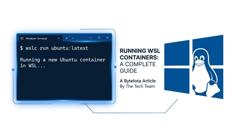 WSL Containers wslc tool showing Linux containers running on Windows without Docker Desktop
