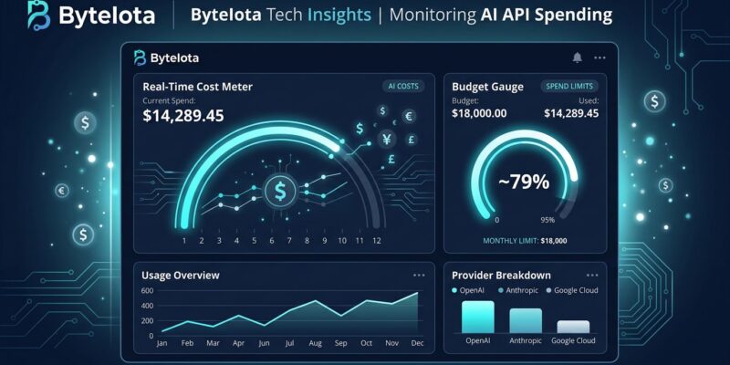 Cloudflare AI Gateway real-time spend limit dashboard showing dollar-based budget controls for AI API costs