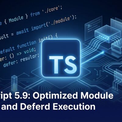 TypeScript 5.9 import defer — lazy module evaluation and deferred imports