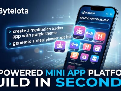Sekai AI mini app platform showing mobile interface with AI-generated apps