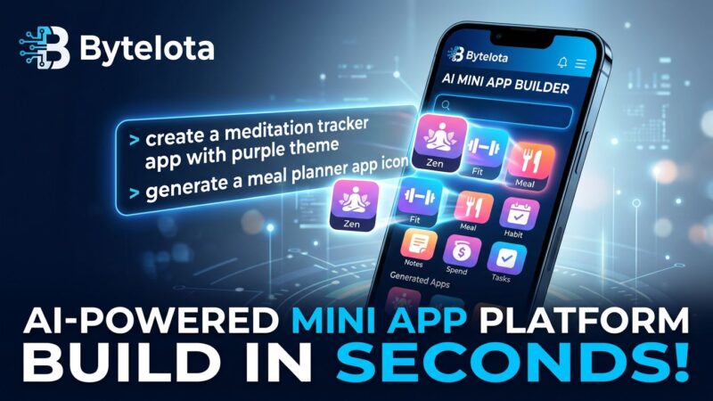 Sekai AI mini app platform showing mobile interface with AI-generated apps