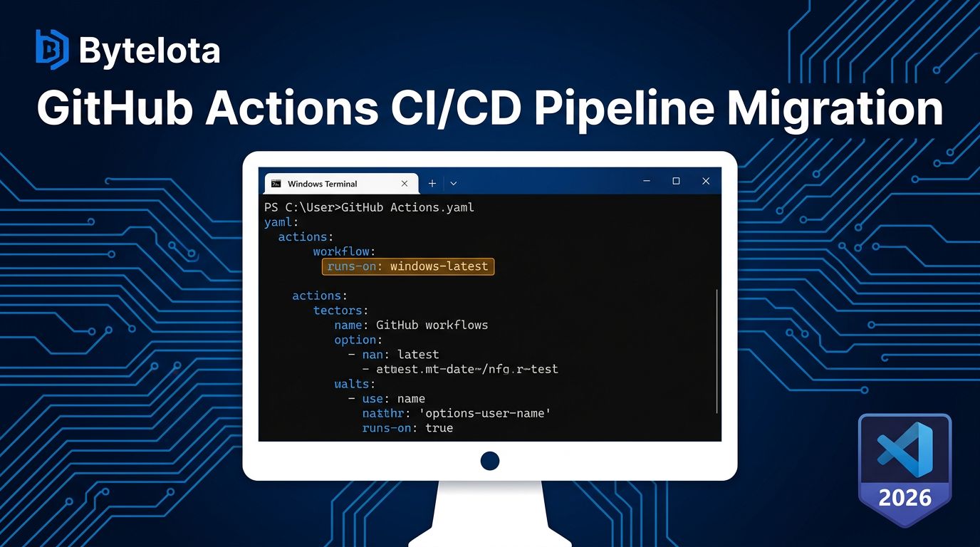 GitHub Actions windows-latest Moves to VS 2026 Today | byteiota