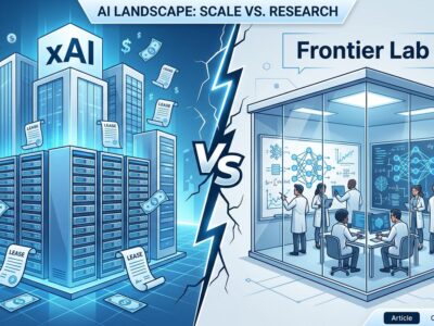 xAI Colossus data center split showing rental business versus frontier lab identity