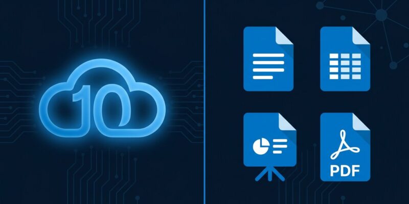 Nextcloud Hub 26 Spring release featuring Euro-Office office suite and AI Assistant with blue digital design