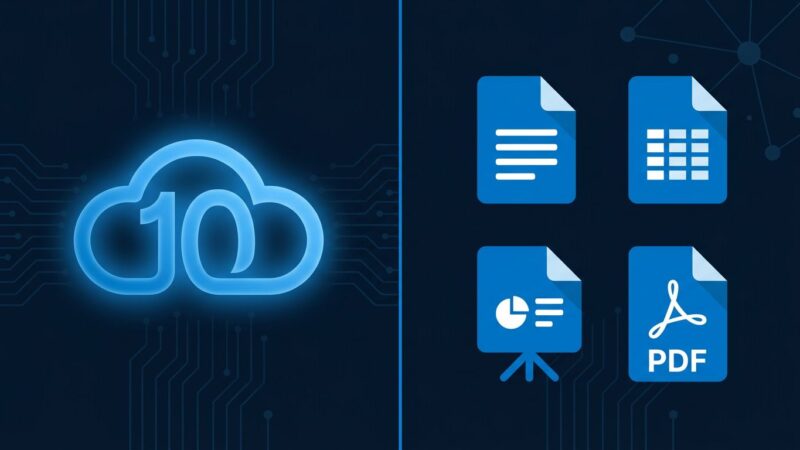 Nextcloud Hub 26 Spring release featuring Euro-Office office suite and AI Assistant with blue digital design