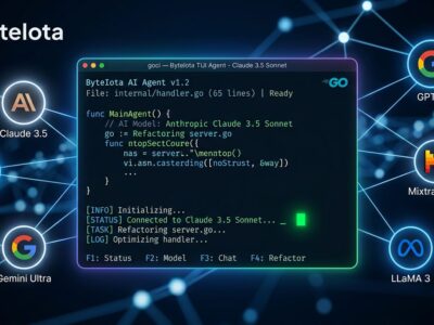OpenCode terminal coding agent TUI interface showing model-agnostic AI coding in the terminal