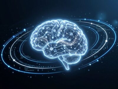 Neural network brain diagram representing ChatGPT Dreaming V3 memory architecture with interconnected nodes