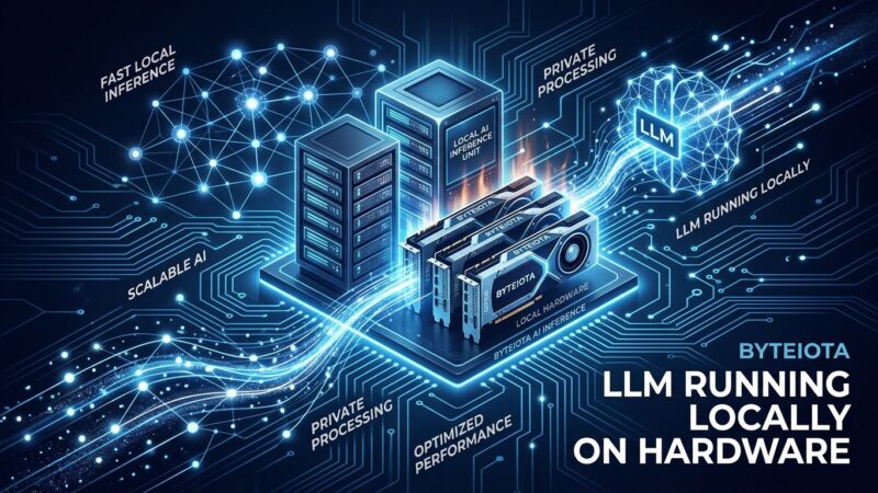 Visualization of MiniMax M3 open-weight model running locally on GPU hardware with neural network patterns