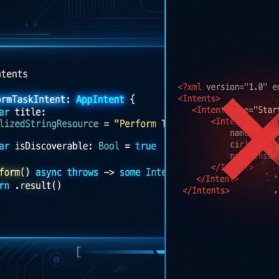 Swift AppIntent code struct replacing deprecated SiriKit INExtension in iOS 27