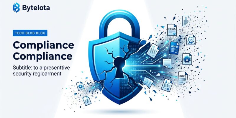 Conceptual illustration of a cracking padlock with enterprise compliance documents, representing the data retention policy change in Claude Fable 5