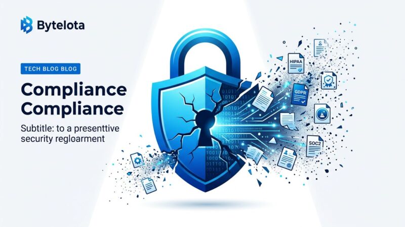 Conceptual illustration of a cracking padlock with enterprise compliance documents, representing the data retention policy change in Claude Fable 5
