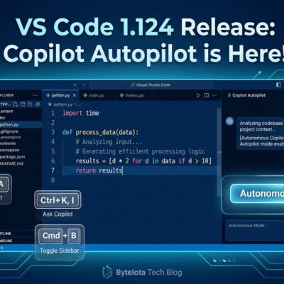 VS Code 1.124 showing Copilot Autopilot enabled by default in the agent sessions panel
