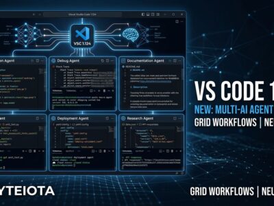 VS Code 1.124 showing multiple AI agent session panels with Advanced Autopilot and background sessions