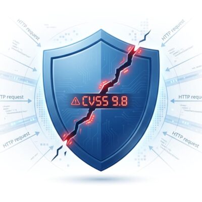 Windows shield icon with integer overflow crack symbolizing CVE-2026-47291 HTTP.sys remote code execution vulnerability