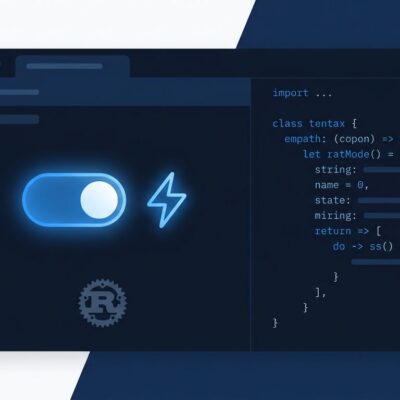Zed code editor 1.6.3 Fast Mode toggle interface showing speed trade-off controls in dark blue ByteIota brand colors
