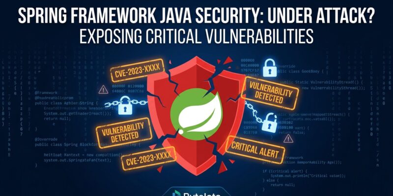 Spring Framework security vulnerability diagram showing CVE-2026-22738 SpEL injection attack path in Spring AI vector store