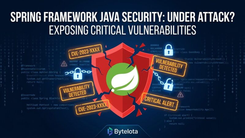 Spring Framework security vulnerability diagram showing CVE-2026-22738 SpEL injection attack path in Spring AI vector store