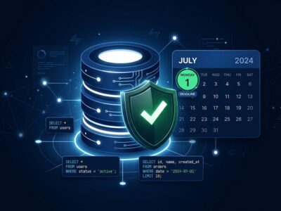 Supabase June 2026 developer update showing RLS Tester security feature, pg-delta schema diffing engine, and July 1 logs pricing change