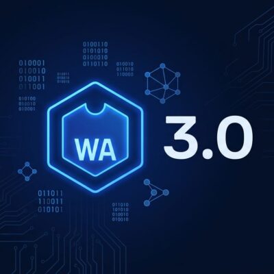 WebAssembly 3.0 spec release featuring WasmGC, Memory64, and native exception handling on a dark blue background