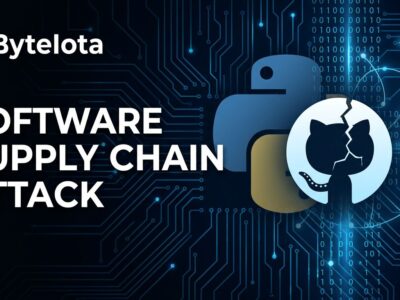 Cybersecurity illustration showing GlassWorm ForceMemo supply chain attack targeting Python repositories on GitHub