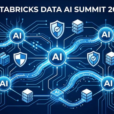 Interconnected AI agents network diagram representing Databricks agentic AI infrastructure at Data + AI Summit 2026