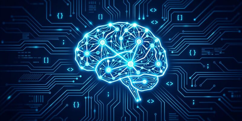 Mellum2 by JetBrains - open-source 12B Mixture-of-Experts coding model with neural network visualization on dark blue background