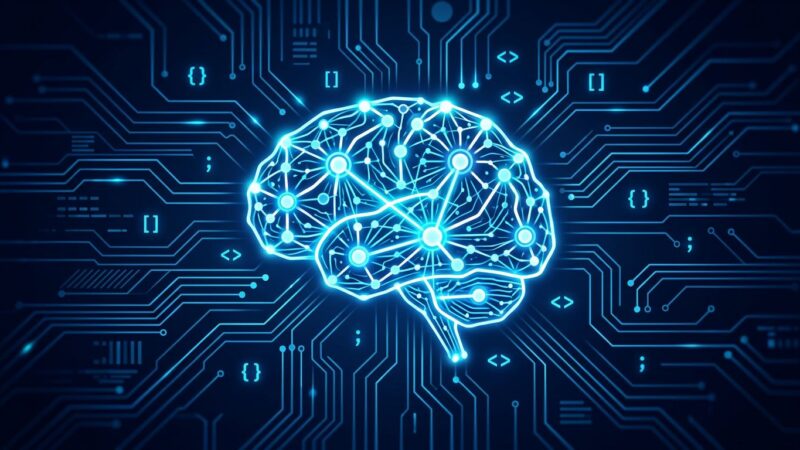 Mellum2 by JetBrains - open-source 12B Mixture-of-Experts coding model with neural network visualization on dark blue background