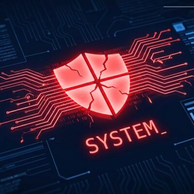 Cracked security shield representing the unpatched Microsoft Defender RoguePlanet zero-day CVE-2026-50656