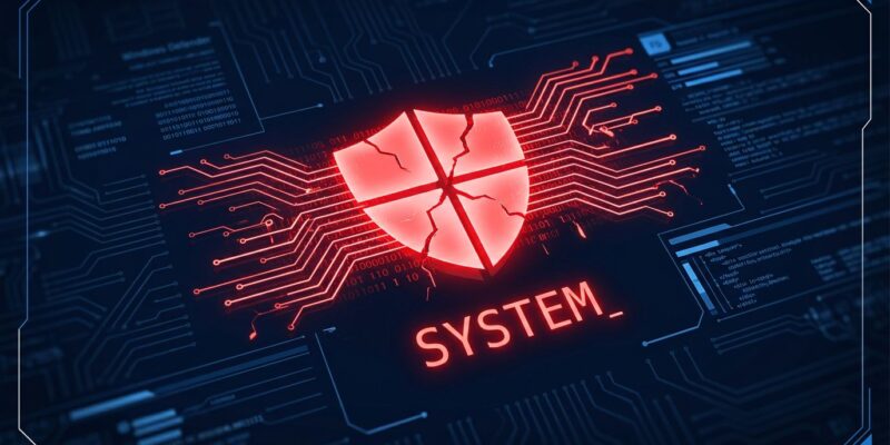 Cracked security shield representing the unpatched Microsoft Defender RoguePlanet zero-day CVE-2026-50656
