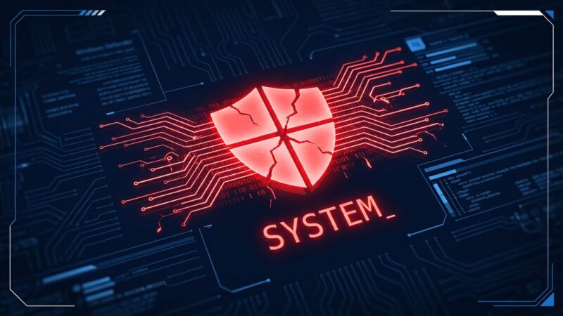 Cracked security shield representing the unpatched Microsoft Defender RoguePlanet zero-day CVE-2026-50656