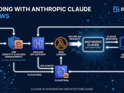 Claude Platform on AWS architecture diagram showing IAM authentication and CloudTrail integration compared to Amazon Bedrock