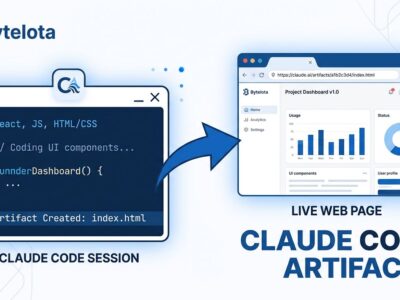 Claude Code Artifacts: terminal session publishing a shareable live web page dashboard