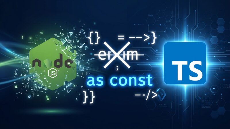 Node.js 26 dropped --experimental-transform-types flag, breaking TypeScript enum support without a build step