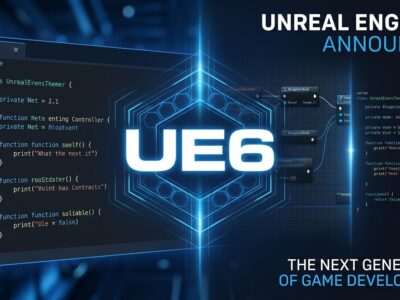 Unreal Engine 6 announcement showing Verse programming language replacing C++ for gameplay development
