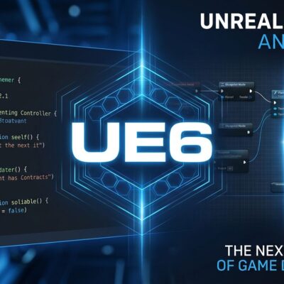 Unreal Engine 6 announcement showing Verse programming language replacing C++ for gameplay development