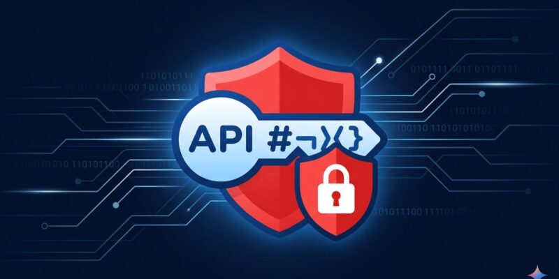 API key security icon with warning shield representing Google Gemini API key restriction enforcement