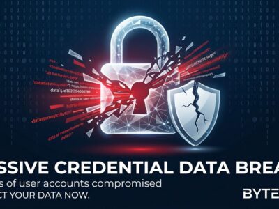 Digital lock shattering with streams of data representing massive credential breach