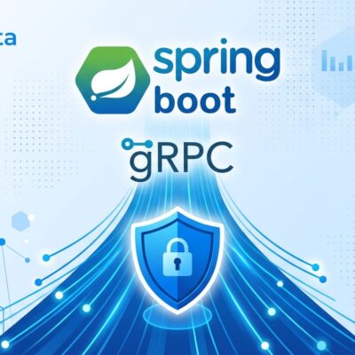 Spring Boot 4.1 featured image showing gRPC and security shield icons