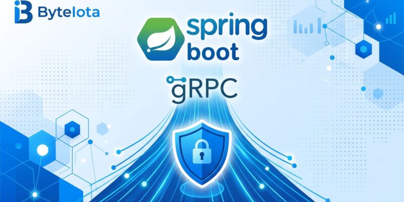 Spring Boot 4.1 featured image showing gRPC and security shield icons