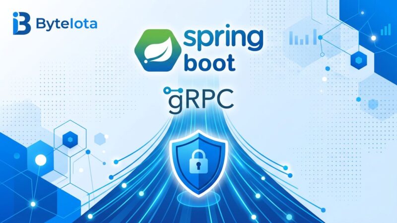 Spring Boot 4.1 featured image showing gRPC and security shield icons
