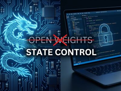 DeepSeek open weights versus state governance control illustration for developers