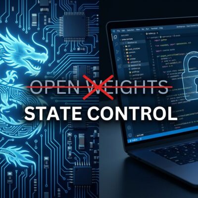 DeepSeek open weights versus state governance control illustration for developers